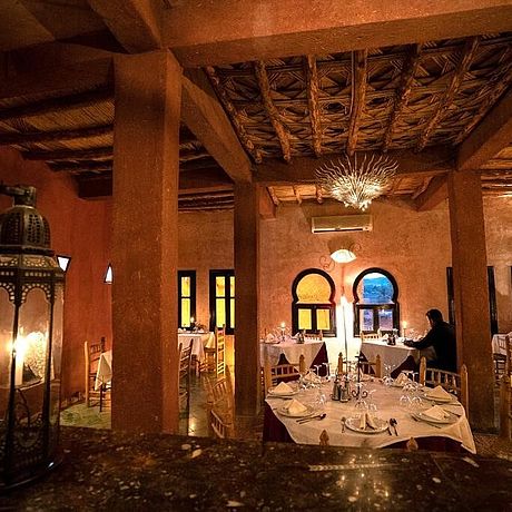 Dar Kamar Galerie Blick ins Restaurant