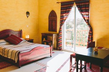 Hotel Riad Zahra Minisuite mit Balkon Schlafzimmer