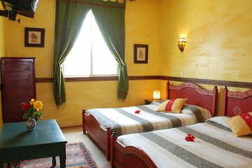 Hotel Riad Zahra Standardzimmer Betten