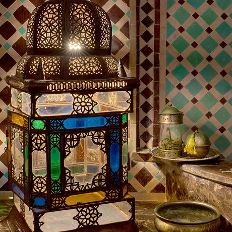 Blick in den Hammam im Riad Villa Maroc
