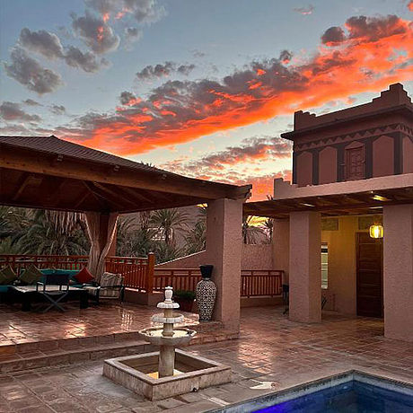 Hotel Le Relais des Sables Sonnenuntergang