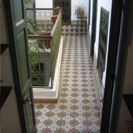 Riad Al Karama Terrasse Blick auf eine Terrasse