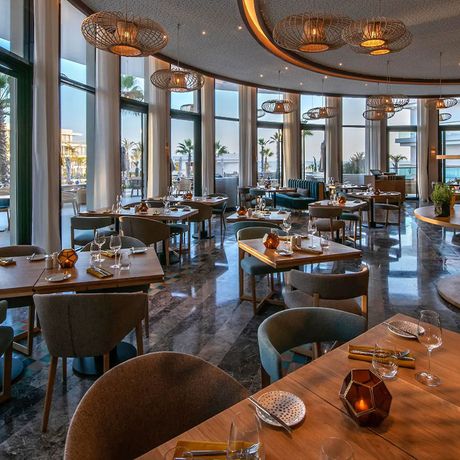Hotel Hyatt Regency Taghazout Restaurant Blick in das Restaurant