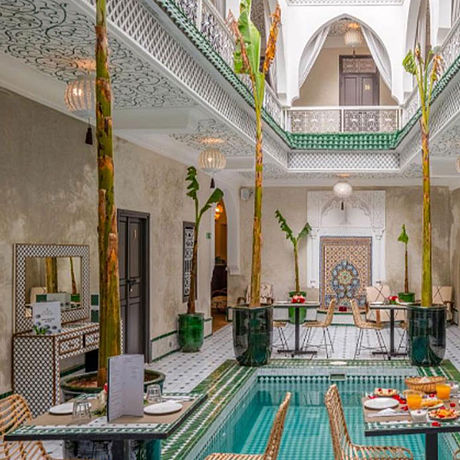 Riad Samir Privilege Innenhof Blick in den Innenhof