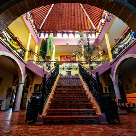 Hotel Riad Zahra Treppe Blick auf eine Treppe