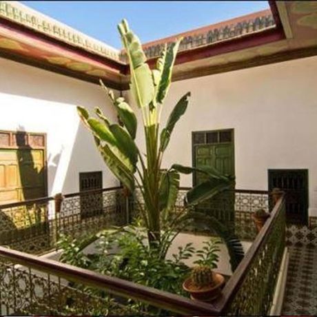 Riad Al Karama Innenhof Blick in den Innenhof
