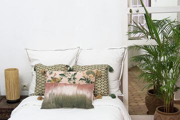 Riad Lyon Mogador Familienzimmer Mardadouch Bett und Pflanze