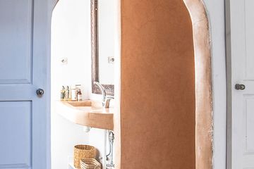 Riad Lyon Mogador Familienzimmer Mardadouch Waschbecken