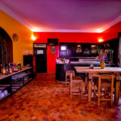 Hotel Riad Zahra Bar Blick auf die Bar