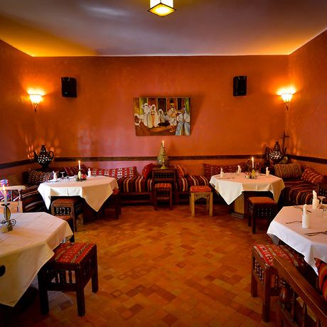 Hotel Riad Zahra Essbereich Blick in Essbereich