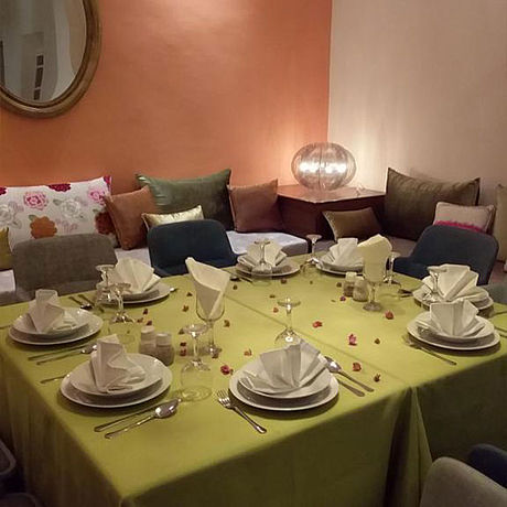 Hotel Le Relais des Sables gedeckter Tisch