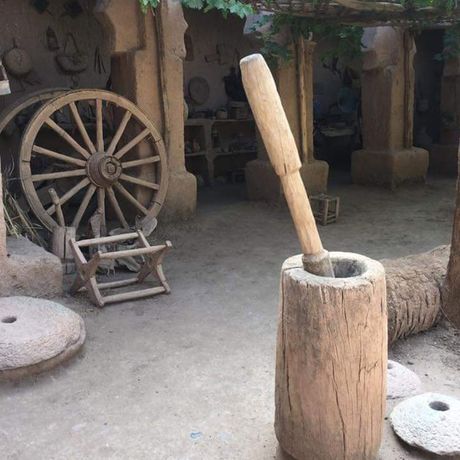 Blick auf eine Werkstatt in der Kasbah Amerhidil