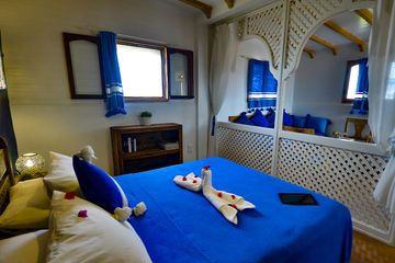Hotel Riad Zahra Studio Schlafzimmer und Sitzecke