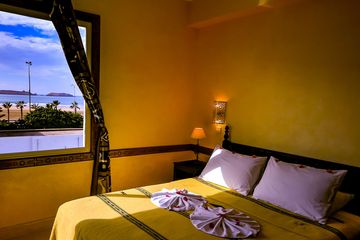 Hotel Riad Zahra Minisuite mit Meerblick Nr. 35 Schlafzimmer